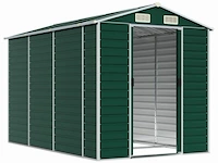 Tuinhuisje groen gegalvaniseerd staal afm ± 191x300x193 - afbeelding 3 van  8