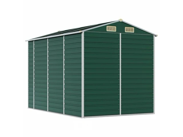 Tuinhuisje groen gegalvaniseerd staal afm ± 191x300x193 - afbeelding 7 van  8