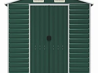 Tuinhuisje groen gegalvaniseerd staal afm ± 191x385x193 - afbeelding 5 van  10