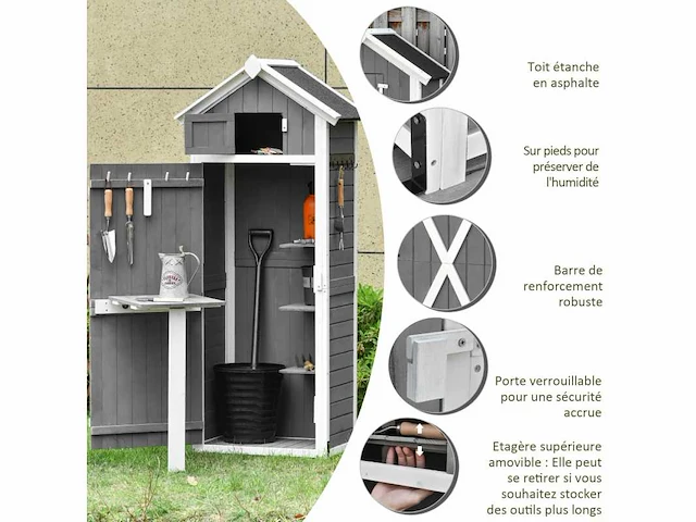 Tuinhuisje kastruimte voor gereedschap - afbeelding 4 van  7