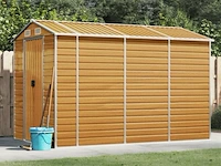 Tuinhuisje kleur hout gegalvaniseerd staal afm ± 191x300x193 - afbeelding 3 van  6