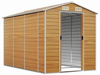 Tuinhuisje kleur hout gegalvaniseerd staal afm ± 191x300x193 - afbeelding 4 van  6