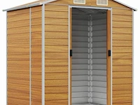 Tuinhuisje lichtbruin gegalvaniseerd staal afm ± 191x130x198 - afbeelding 3 van  7