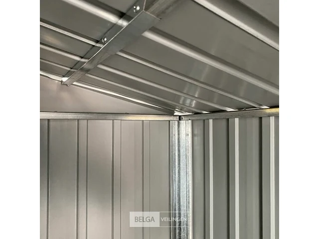 Tuinhuisje lichtbruin gegalvaniseerd staal afm ± 191x215x193 - afbeelding 8 van  8