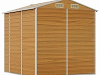 Tuinhuisje lichtbruin gegalvaniseerd staal afm ± 191x215x193 - afbeelding 8 van  9