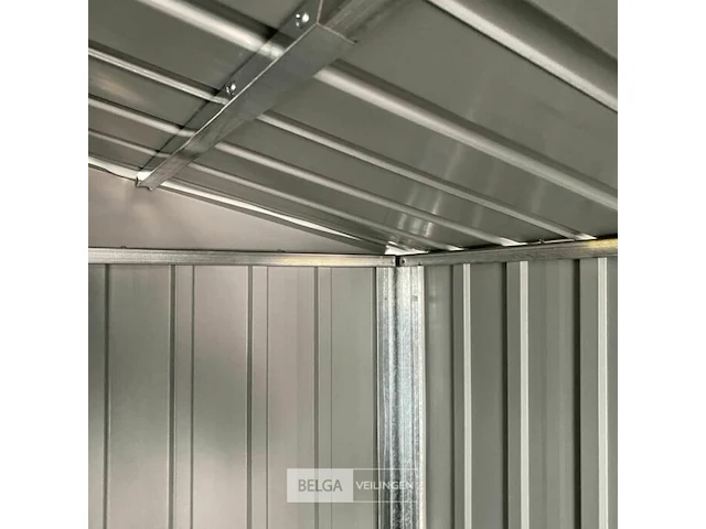 Tuinhuisje lichtbruin gegalvaniseerd staal afm ± 191x215x193 - afbeelding 9 van  9