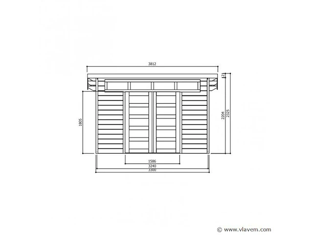 Tuinhuisje venezia - afbeelding 2 van  3