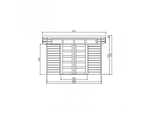 Tuinhuisje venezia - afbeelding 2 van  3