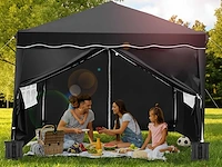 Tuinhuisjeppable 3x3 - zwart - afbeelding 1 van  7