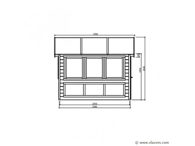 Tuinhuisje/serre merano - afbeelding 3 van  3