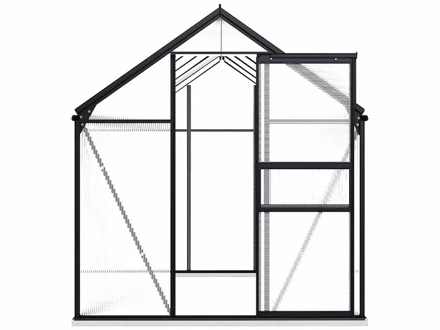 Tuinkas met onderstel antraciet aluminium 5,89 m² - afbeelding 3 van  6