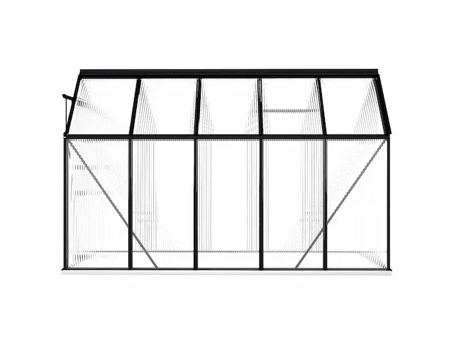 Tuinkas met onderstel antraciet aluminium 5,89 m² - afbeelding 4 van  6