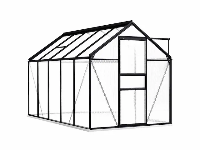 Tuinkas met onderstel antraciet aluminium 5,89 m² - afbeelding 1 van  6