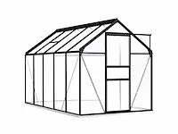 Tuinkas met onderstel antraciet aluminium 5,89 m²