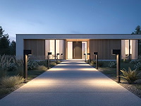 Tuinlamp gu10 fitting zand zwart waterdicht (24x) - afbeelding 4 van  9