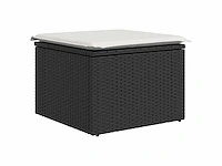 Tuinmeubelen 5 stuks met zwarte hars kussens - afbeelding 5 van  8
