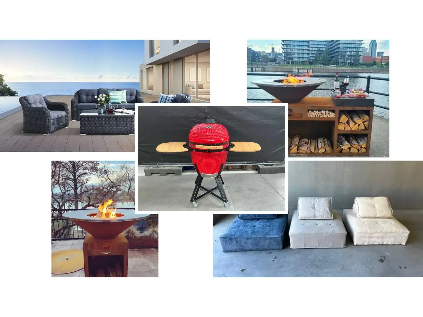 Tuinmeubelen, verwarming, pizza ovens, bbq & decoratiematerialen