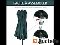 Tuinparaplu xxl parasol groot formaat 4.6lx2.7l x2.4h - afbeelding 3 van  7