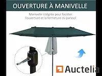 Tuinparaplu xxl parasol groot formaat 4.6lx2.7l x2.4h - afbeelding 5 van  7