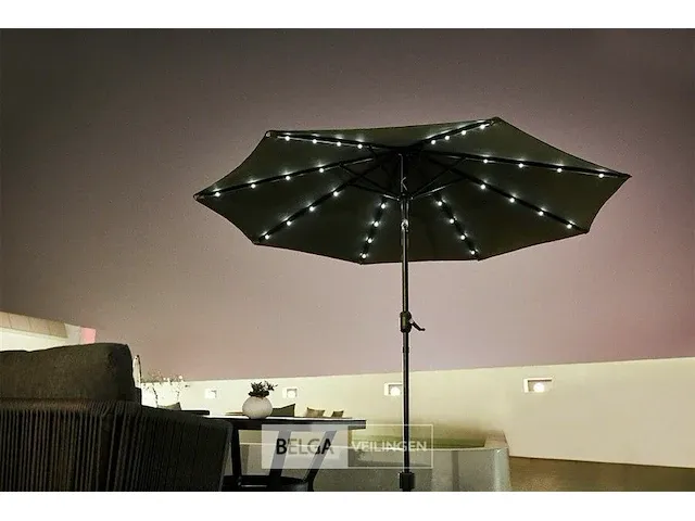 Tuinparasol met ledlicht - afbeelding 1 van  2