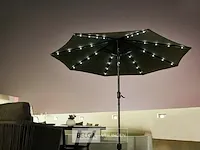 Tuinparasol met ledlicht - afbeelding 1 van  2