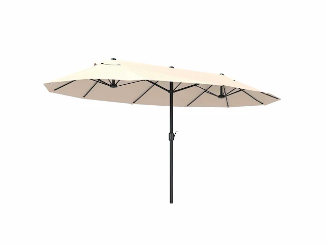 Tuinparasol voor buiten - dubbele parasol - afbeelding 3 van  6