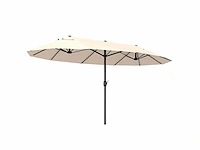 Tuinparasol voor buiten - dubbele parasol - afbeelding 3 van  6