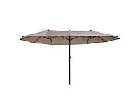 Tuinparasol voor buiten dubbele rechthoekige parasol - afbeelding 3 van  6