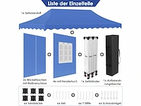 Tuinpaviljoen - opvouwbaar 3 x 6 - 6 wanden - afbeelding 8 van  9