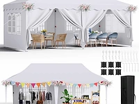 Tuinpaviljoen voor buiten - 3x6m - wit - afbeelding 1 van  6