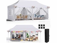 Tuinpaviljoen voor buiten - 3x6m - wit - afbeelding 2 van  6