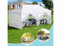 Tuinpaviljoen voor buiten - 3x6m - wit - afbeelding 5 van  6