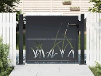 Tuinpoort - antraciet staal - afbeelding 1 van  9