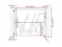 Tuinpoort - antraciet staal - afbeelding 9 van  9