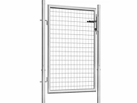 Tuinpoort - gegalvaniseerd staal - zilver - afbeelding 1 van  6