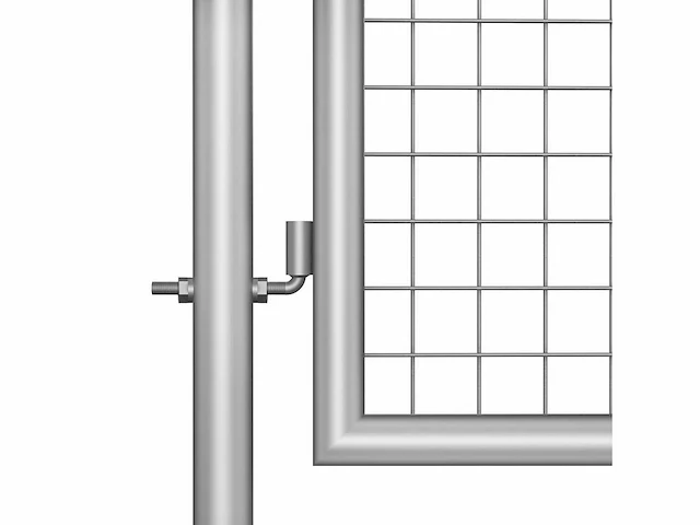 Tuinpoort - gegalvaniseerd staal - zilver - afbeelding 4 van  6