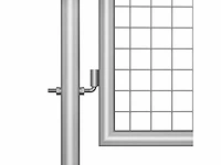 Tuinpoort - gegalvaniseerd staal - zilver - afbeelding 4 van  6