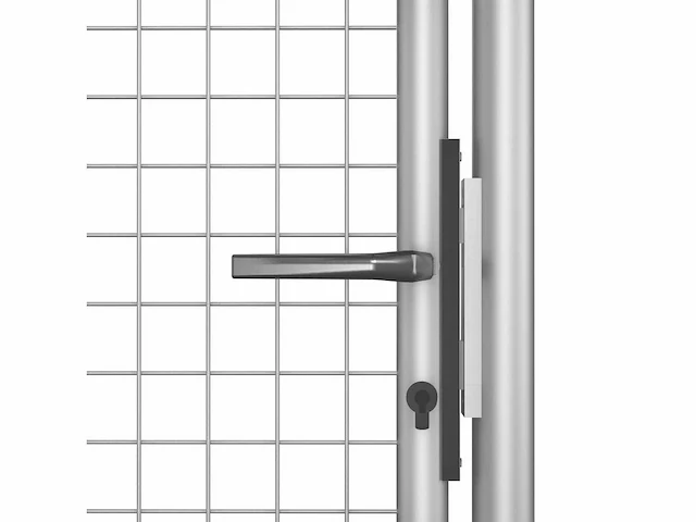 Tuinpoort - gegalvaniseerd staal - zilver - afbeelding 5 van  6