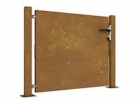 Tuinpoort 105x80 cm cortenstaal - afbeelding 2 van  8
