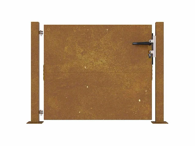 Tuinpoort 105x80 cm cortenstaal - afbeelding 4 van  8