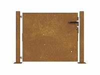 Tuinpoort 105x80 cm cortenstaal - afbeelding 4 van  8