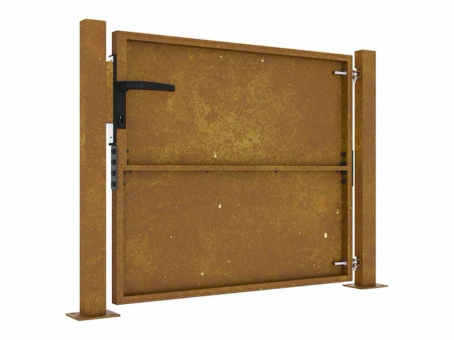 Tuinpoort 105x80 cm cortenstaal - afbeelding 6 van  8