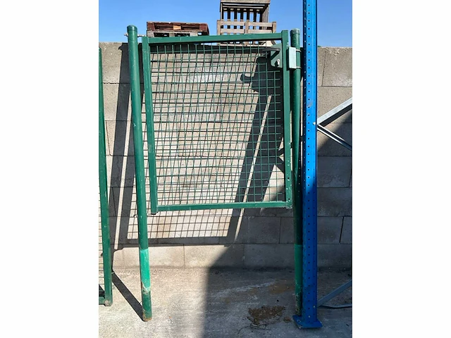 Tuinpoorten groen metaal (2x) - afbeelding 5 van  5