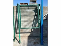 Tuinpoorten groen metaal (2x) - afbeelding 5 van  5