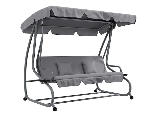 Tuinschommel voor drie personen, met verstelbare luifel - afbeelding 11 van  18