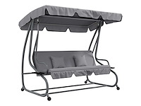 Tuinschommel voor drie personen, met verstelbare luifel - afbeelding 11 van  18