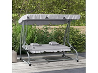 Tuinschommel voor drie personen, met verstelbare luifel - afbeelding 17 van  18