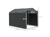 Tuinschuur 2 x 1,6 x 1,65 m buitenfietsenschuur - afbeelding 4 van  6