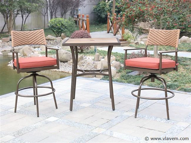 Tuinset 3-delig - barset hoog - afbeelding 1 van  3