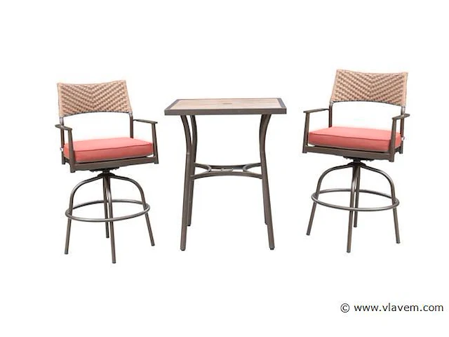 Tuinset 3-delig - barset hoog - afbeelding 2 van  3